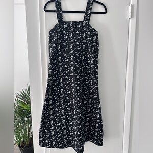 Engineered Garments Luxury Midi Dress - Black & White Floral
